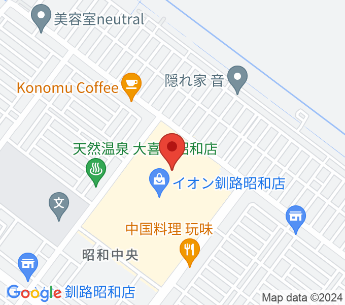 島村楽器 イオンモール釧路昭和店の場所