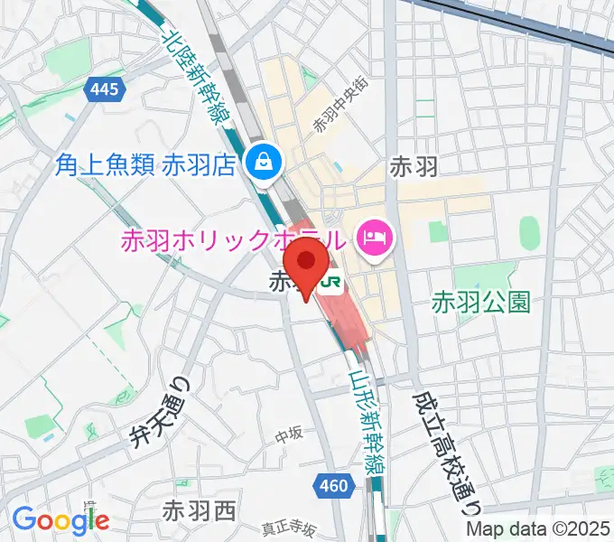 島村楽器 赤羽アピレ店の地図