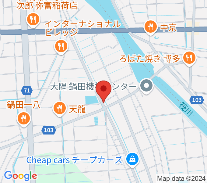 ギター工房フォーエムの地図