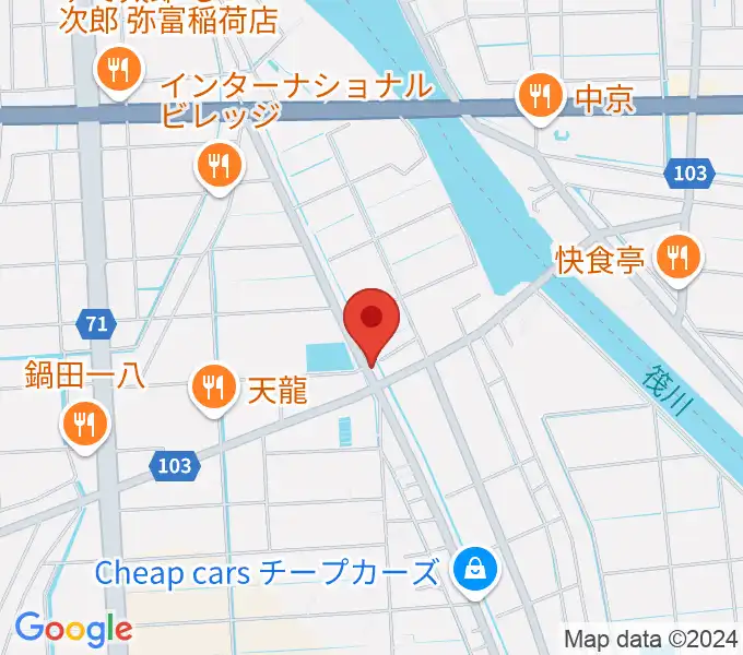 ギター工房フォーエムの地図