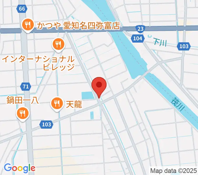 ギター工房フォーエムの地図