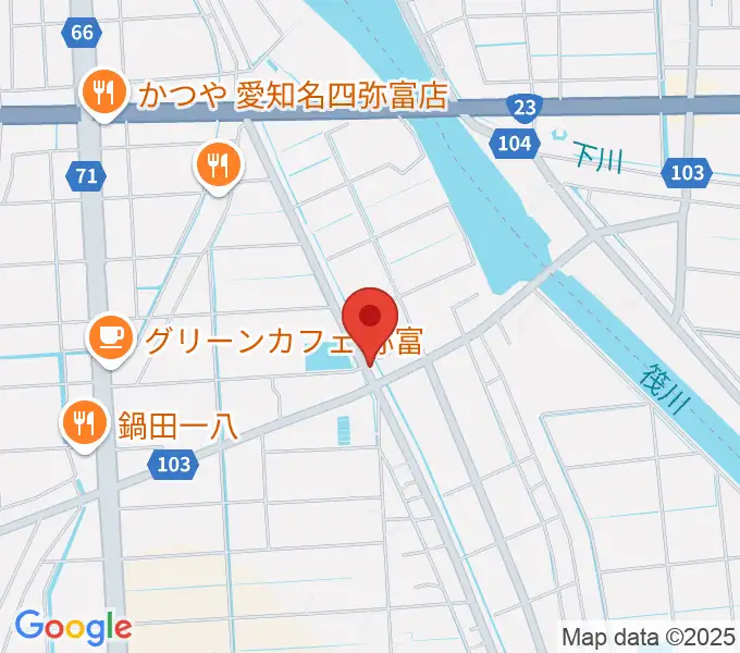 ギター工房フォーエムの地図