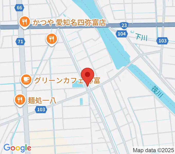 ギター工房フォーエムの地図