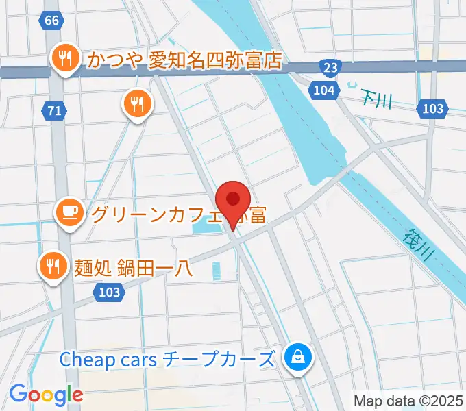 ギター工房フォーエムの地図