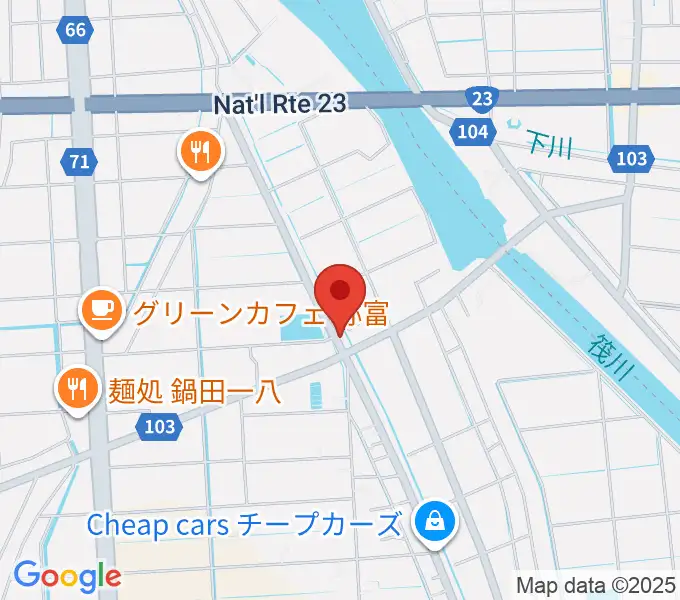 Truthギターフォーエムの地図