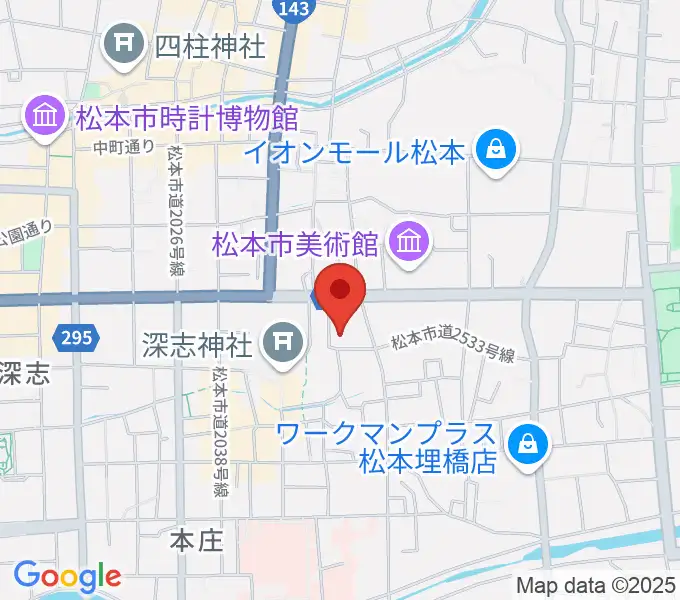 国際スズキ・メソード音楽院の地図