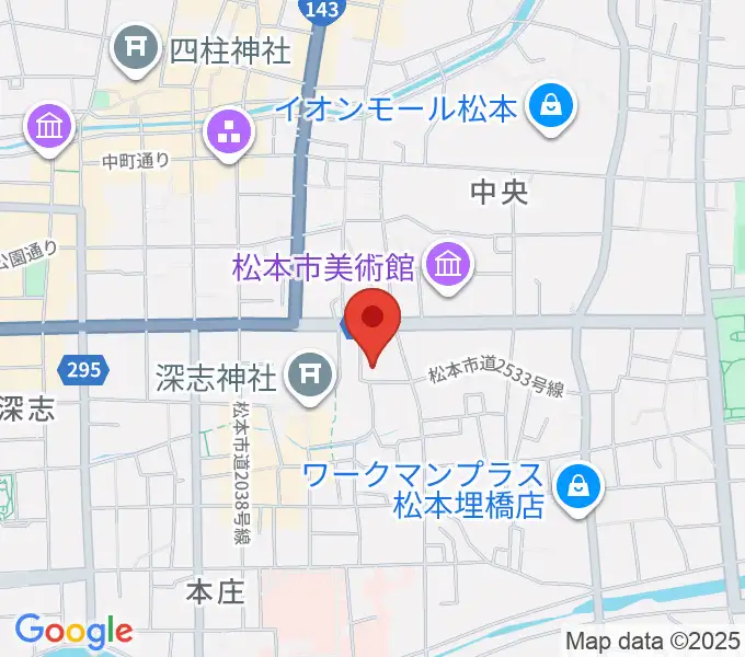 国際スズキ・メソード音楽院の地図