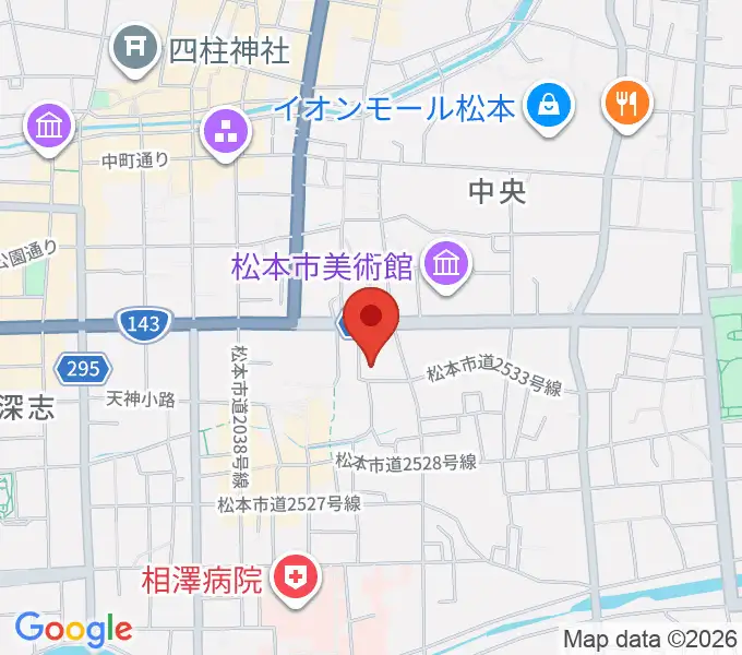 国際スズキ・メソード音楽院の地図