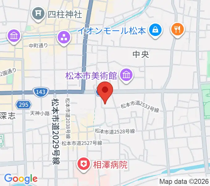 国際スズキ・メソード音楽院の地図