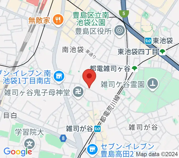 東京音楽大学の地図