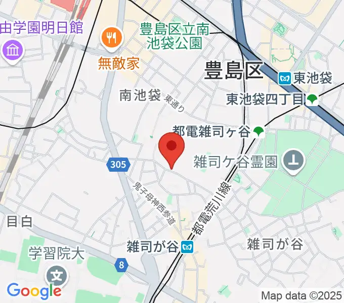 東京音楽大学の地図