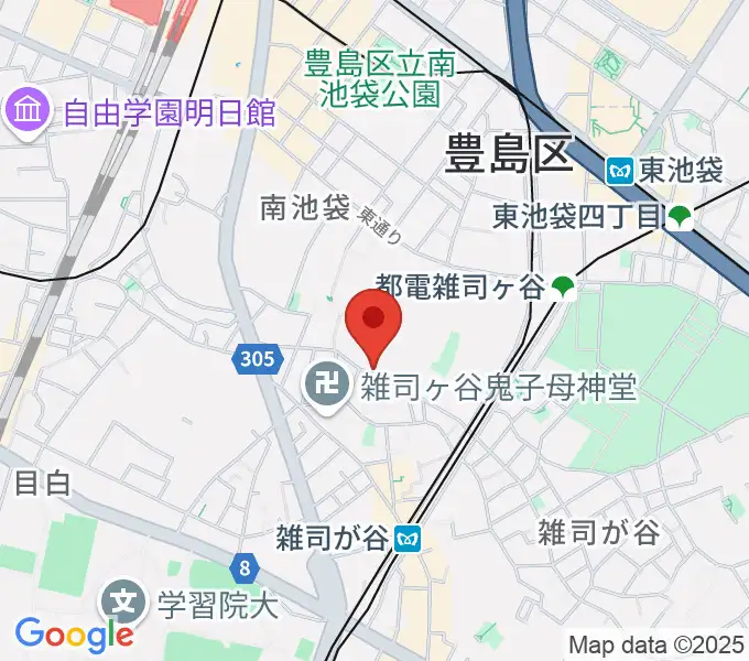 東京音楽大学の地図
