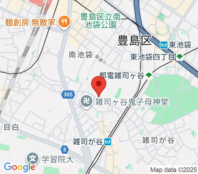 東京音楽大学の地図