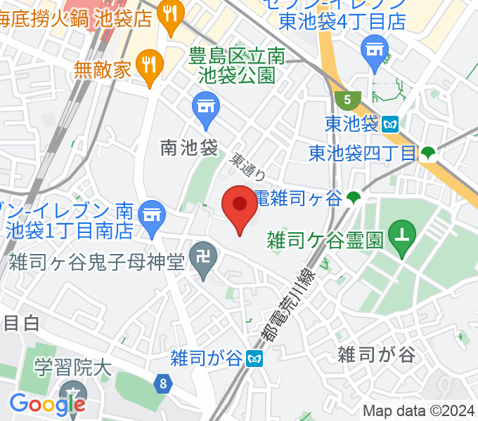 東京音楽大学付属高等学校の場所