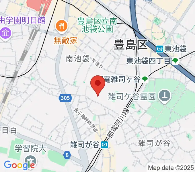 東京音楽大学付属音楽教室の地図