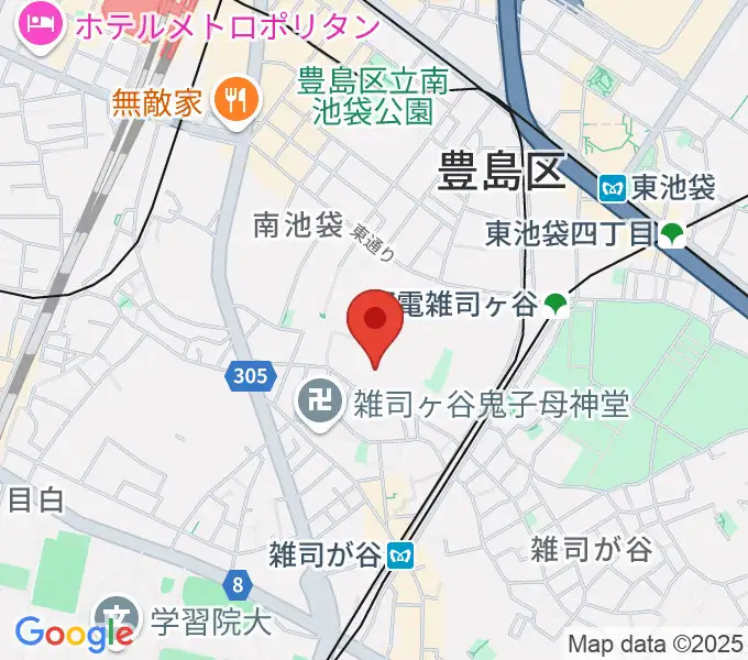 東京音楽大学付属音楽教室の地図