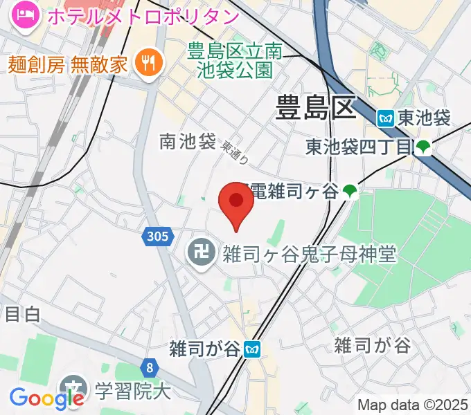 東京音楽大学付属音楽教室の地図