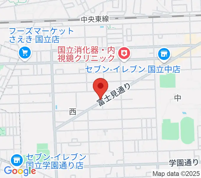 国立音楽大学附属高等学校音楽科の地図