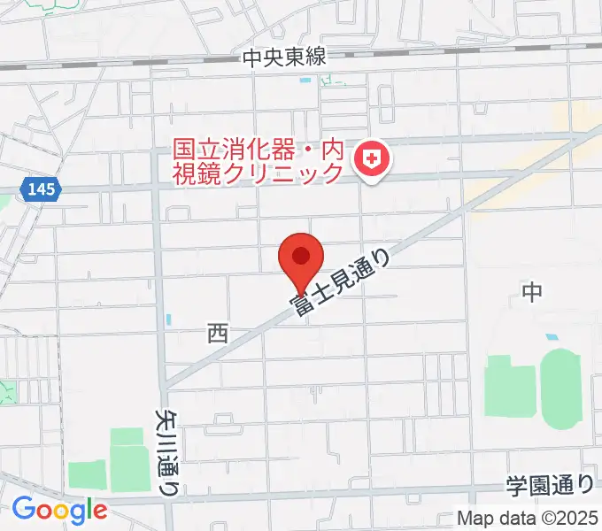 国立音楽大学附属高等学校音楽科の地図