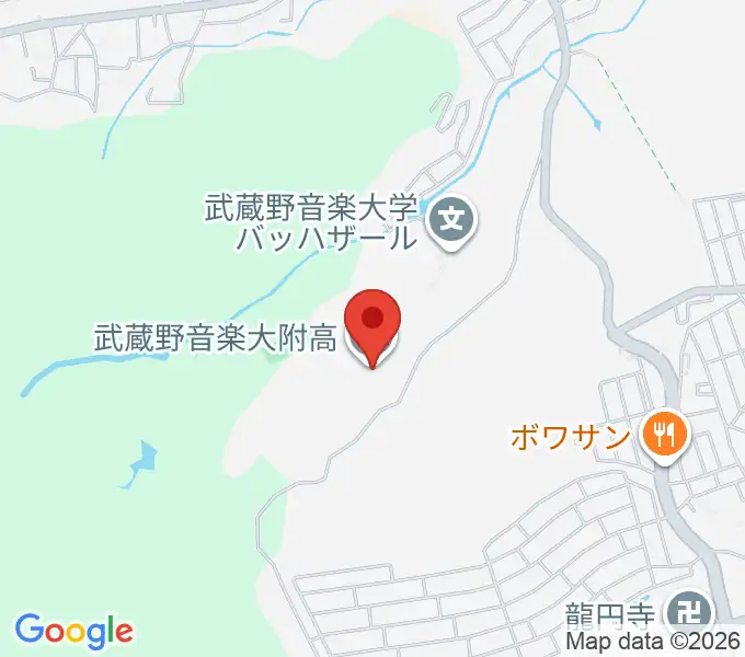 武蔵野音楽大学付属高校音楽科の地図