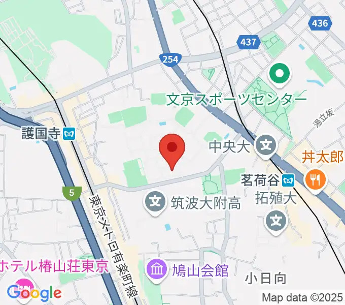 お茶の水女子大学・音楽表現コースの地図