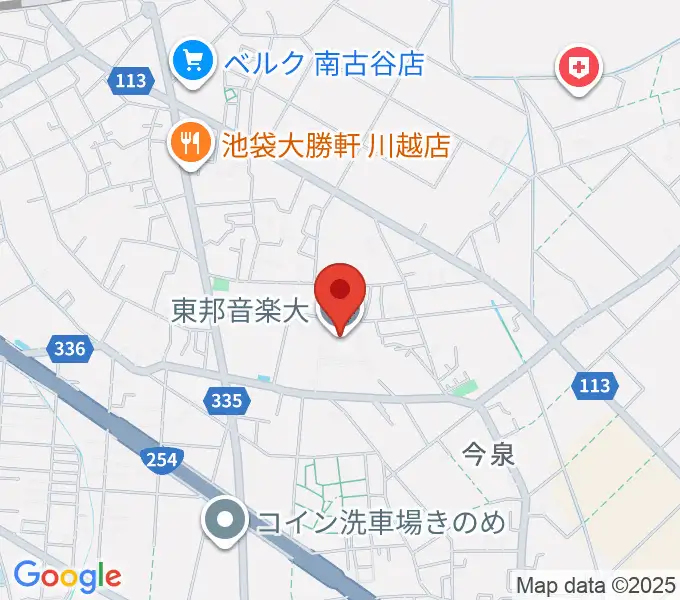 東邦音楽大学の地図