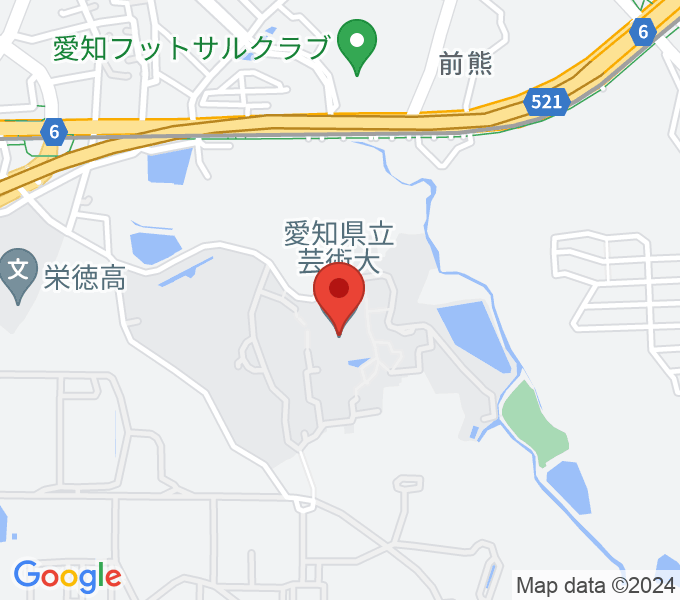 愛知県立芸術大学 音楽学部の場所