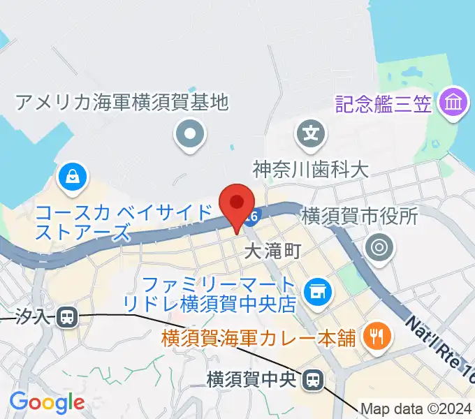 山口楽器店の地図