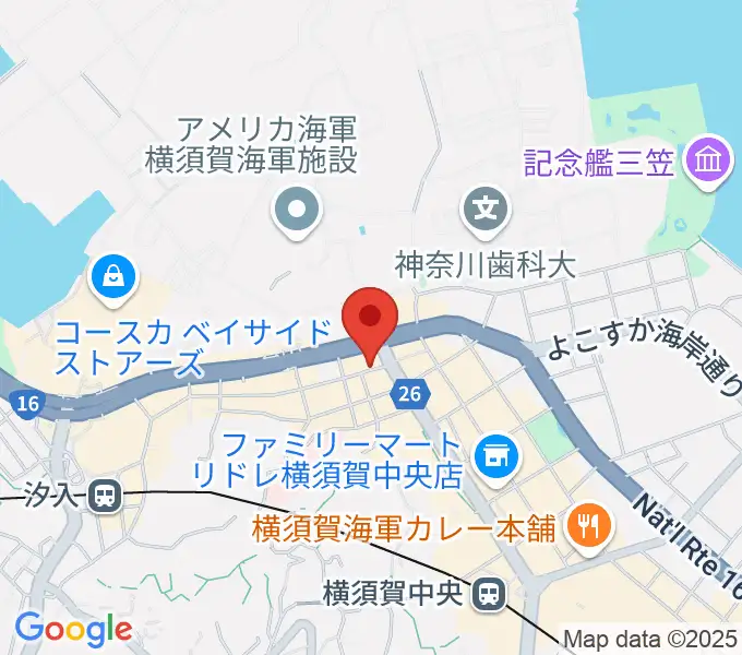 山口楽器店の地図