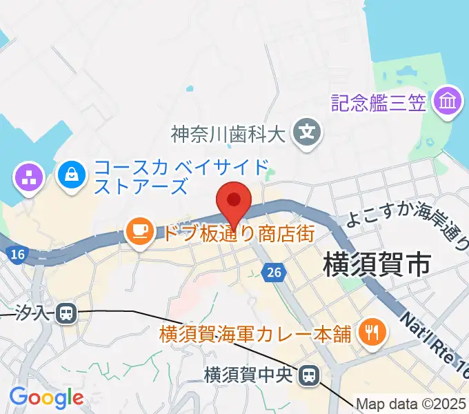 山口楽器店の地図