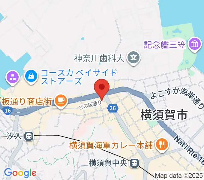 山口楽器店の地図