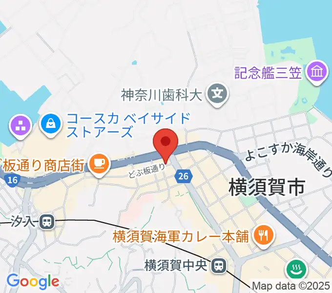 山口楽器店の地図