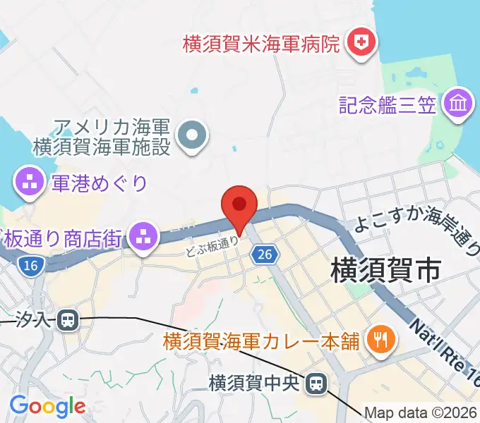 山口楽器店の地図
