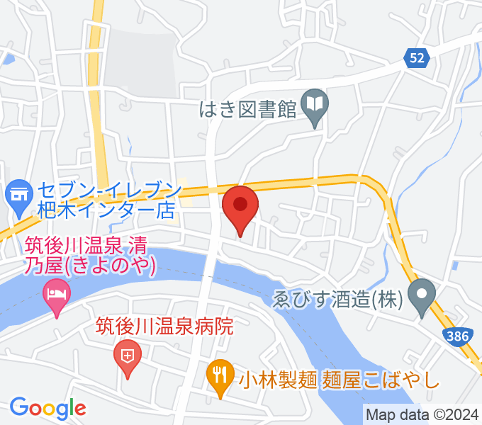 沢田楽器 杷木本店の場所