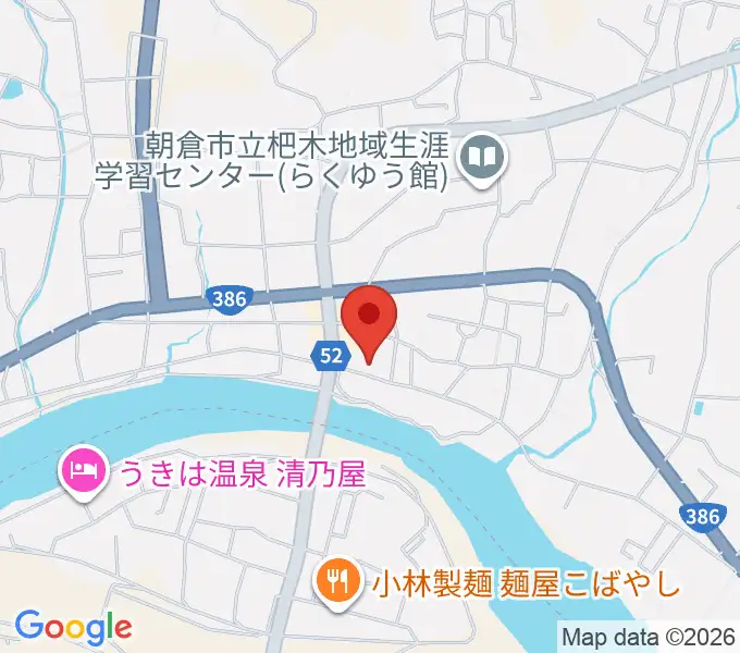 沢田楽器 杷木本店の地図