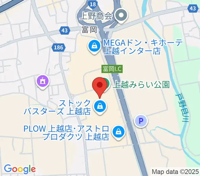 二葉楽器の地図