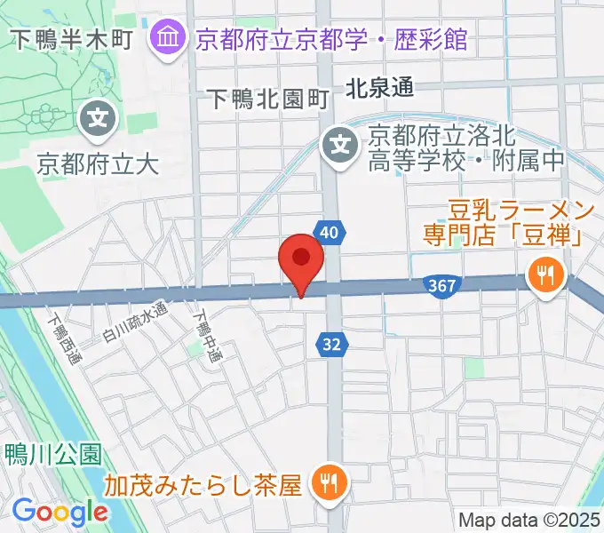 京都 月光堂楽器店の地図