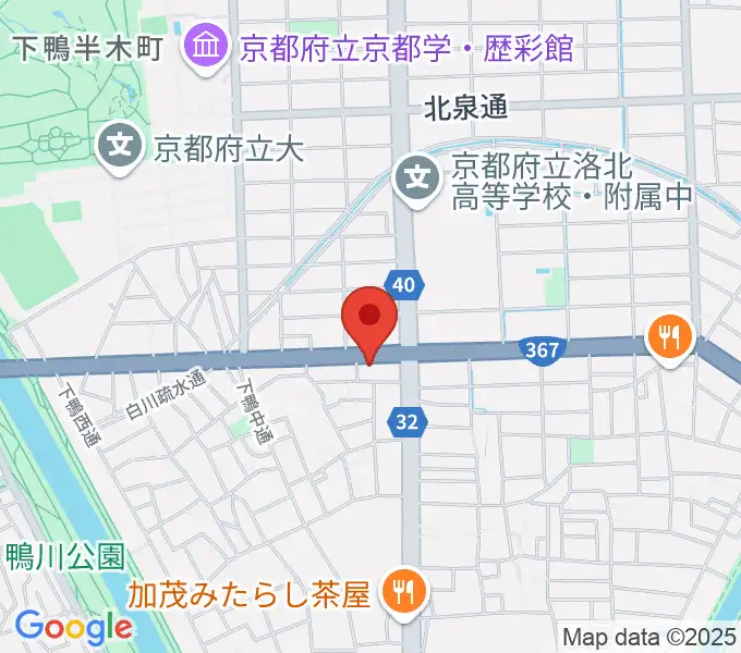 京都 月光堂楽器店の地図