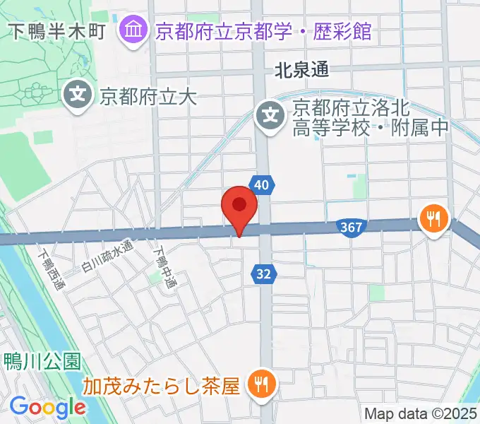 京都 月光堂楽器店の地図