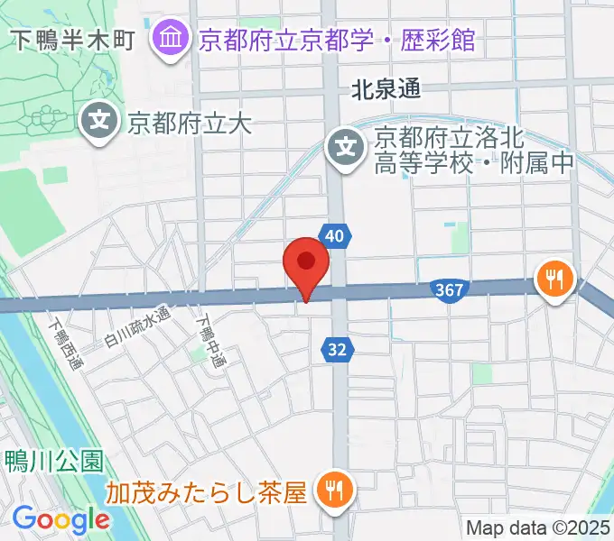 京都 月光堂楽器店の地図