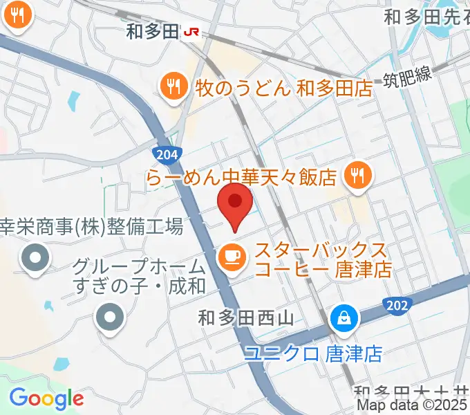 ミュージックサロン ハーモニーの地図