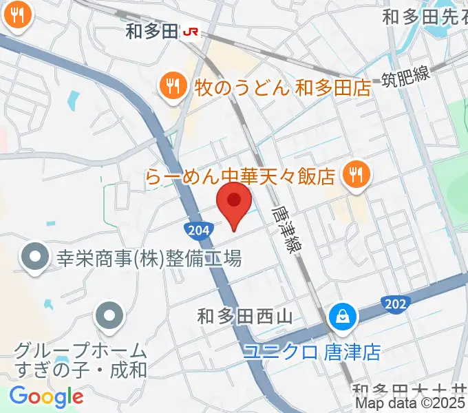 ミュージックサロン ハーモニーの地図