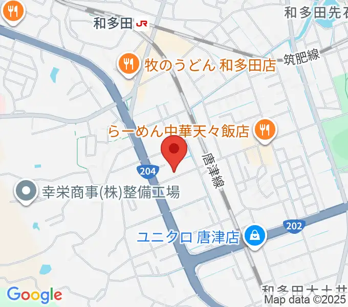 ミュージックサロン ハーモニーの地図