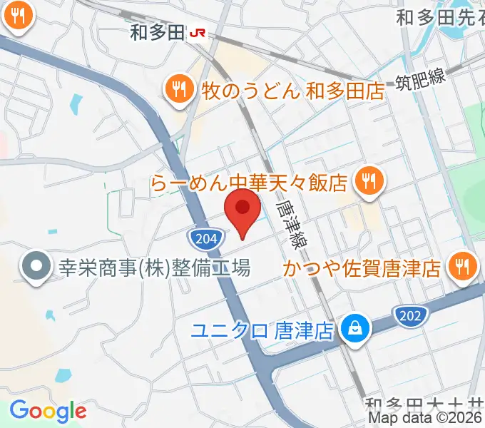 ミュージックサロン ハーモニーの地図