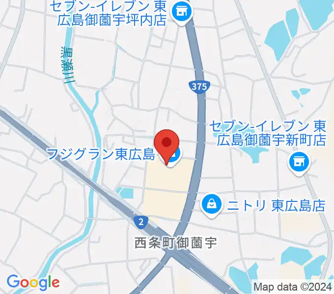 キハラ楽器西条店ときめきセンターの地図