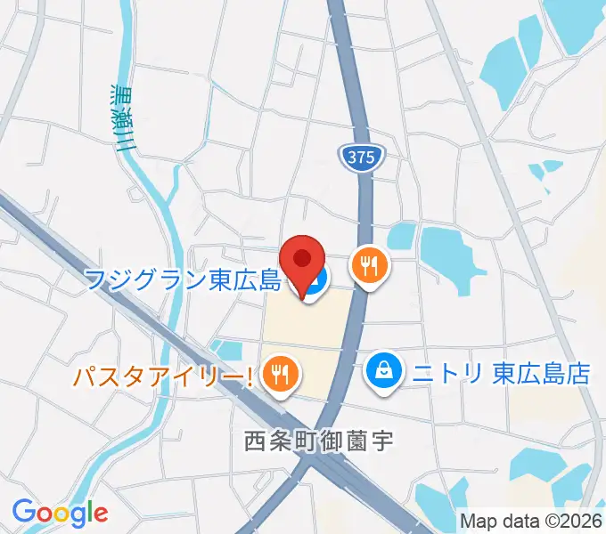 キハラ楽器西条店ときめきセンターの地図