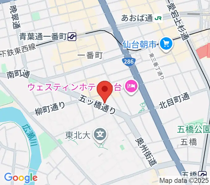 サンリツ楽器の地図