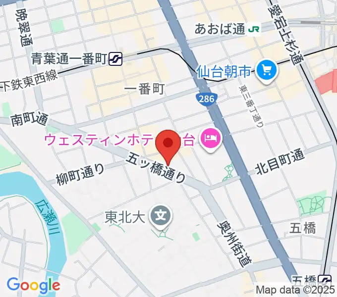 サンリツ楽器の地図