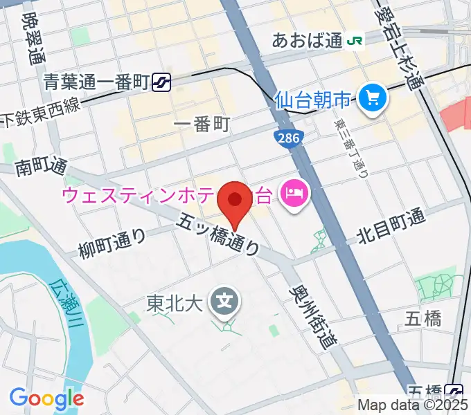 サンリツ楽器の地図