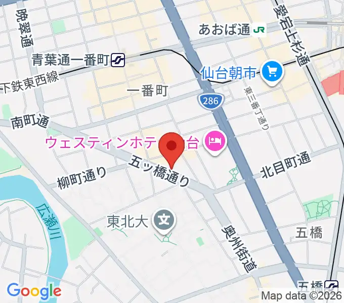 サンリツ楽器の地図
